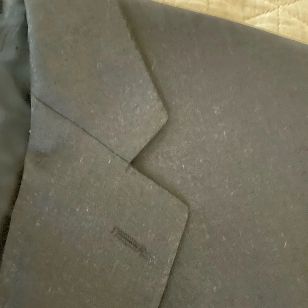 Faconnable made In Italy Vintage 3-Button Wool Suit Jacket in Charcoal Size 44 L
